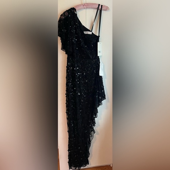 Mac Duggal 93687 One Shoulder Embellished Black Gown Sz 2 NWT - Picture 6 of 12